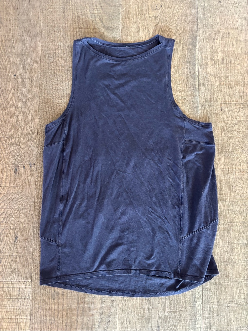 lululemon navy blue tank top shirt